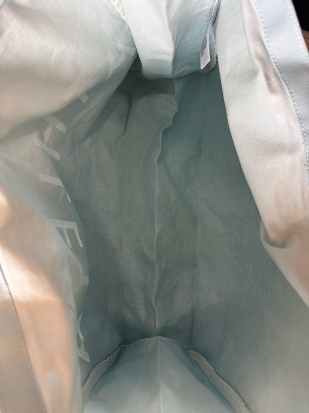 Athleta Ombre Navy to Light Blue Canvas Tote - Picture 3 of 3